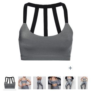 SHINY RIB TRIPLE BACK BRA